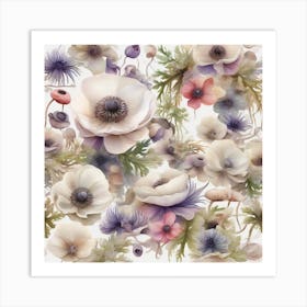 Anemones 7 Art Print