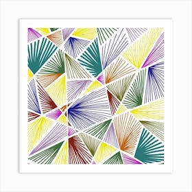 Abstract Geometric Pattern Vector Art Print