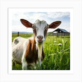 Goat In The Grass 1 Art Print