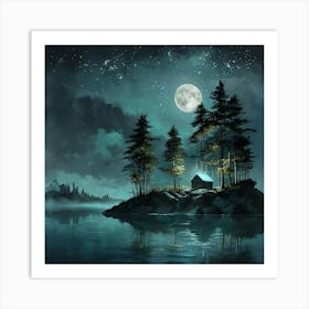 Night In The Woods Art Print