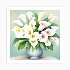 Flowers pastel IDEAS 4 Art Print