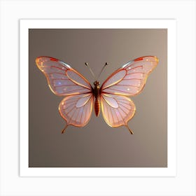 3d Butterfly Art Print