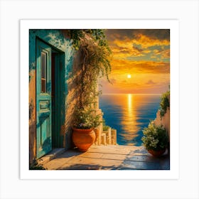 Sunset By The Sea 2 Art Print