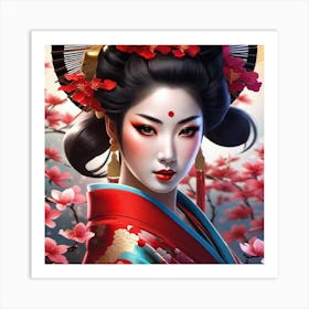 Geisha 158 Art Print