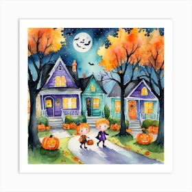 Halloween House Art Print