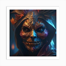 Portrait Of A Skeleton Art Print