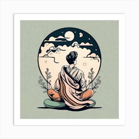 Buddha In Meditation Art Print