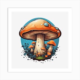 Mushroom T - Shirt Art Print