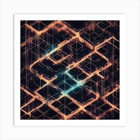 Abstract Geometric Pattern 21 Art Print