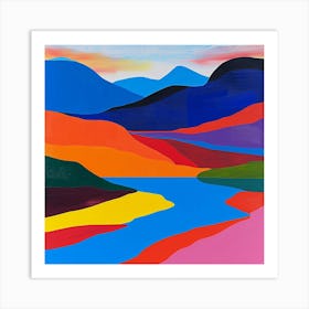 Colourful Abstract Abisko National Park Sweden 4 Art Print