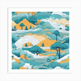 Taiwanese Landscape Art Print