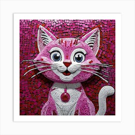 Leonardo Phoenix 10 A Vibrant Colorful Mosaic Artwork Depictin 0 Póster