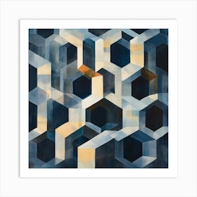 Hexagons Art Art Print