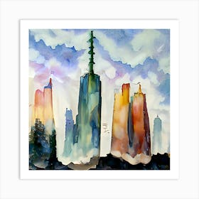 Skyscrapers In Dubai Art Print