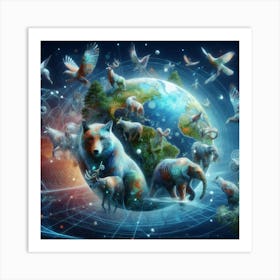 World Of Animals Art Print