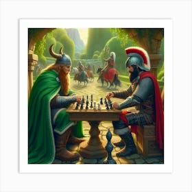 Chess Game Art Print