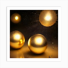 Christmas Baubles Art Print