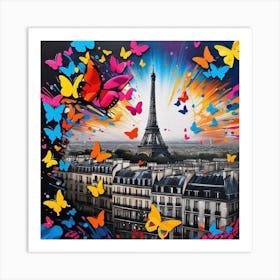 Butterflies In Paris 20 Art Print