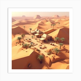 Desert Scene 2 Art Print