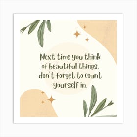 Cute Girl Quote Art Print Art Print