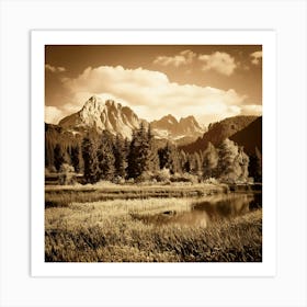 Firefly Sepia Dreams Landscape Warm, Sepia Toned Nature Scenes Creating A Nostalgic Atmosphere 2 Affiche