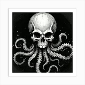 Skull Octopus Póster