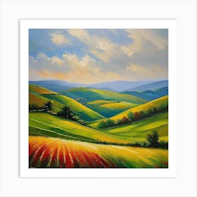 Landscape Painting 133 Art Print