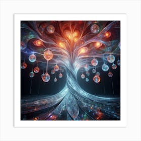 Glass tree 1 Art Print