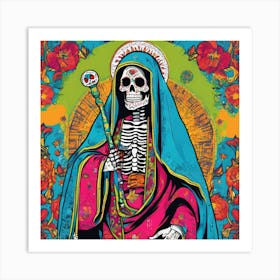 Santa Muerte 1 Art Print