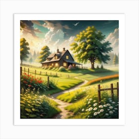 House In The Countryside 5 Art Print