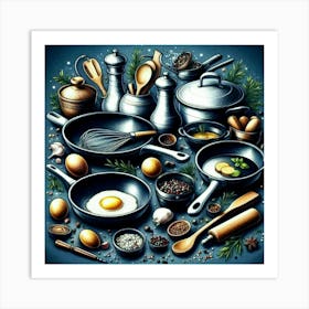 Cooking Pots And Pans Poster