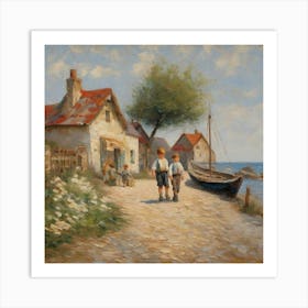 seaside village 5 Art Print