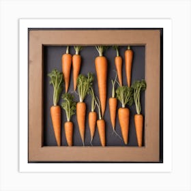 Carrots In A Frame 49 Art Print