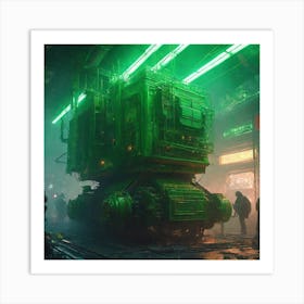 Cyberpunk City 2 Art Print