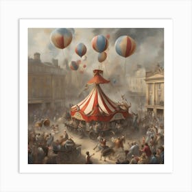 Circus In London Art Print