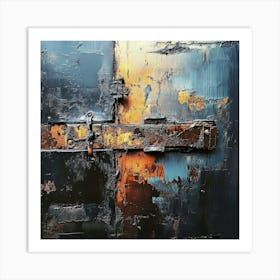 Abstract Masterpiece, A Symphony Of Colors And Textures, Beyond The Canvas Art Print