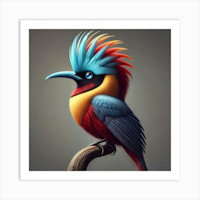 Colorful Bird Art Print