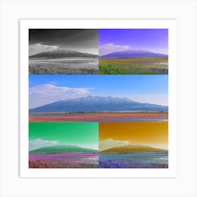 Mt Blanca Colors Art Print