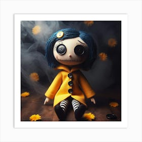 Skeleton Doll Art Print