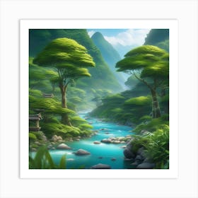 Asian Landscape 7 Art Print