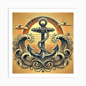 Tattoo Anchor 3 Art Print