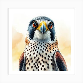 Majestic Peregrine Falcon Art Print