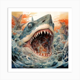 Great White Shark 2 Art Print