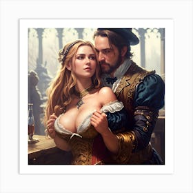 Renaissance Couple Art Print