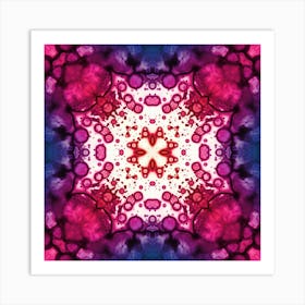 Pink Fractal Abstract Texture 3 Art Print