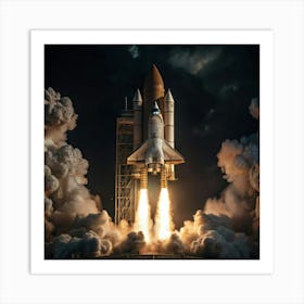 Space Shuttle Launch 2 Art Print