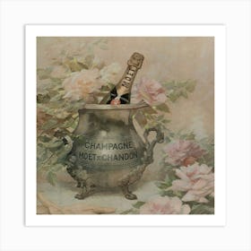 Champagne Rosé Art Print