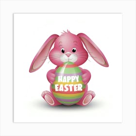 Happy Easter Bunny Art Print