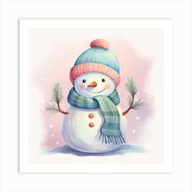 Snowman 11 Art Print