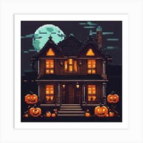 Halloween House Art Print